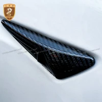 4pcs auto accessories glossy matte carbon fiber car side fenders air vents formodel 3