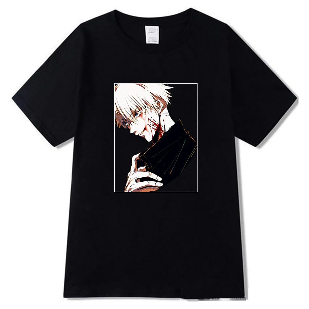 Купи New Harajuku Jujutsu Kaisen Female Tshirt Print Short Sleeve Cotton T-shirt Tops Tees Fashion Casual Anime T Shirt Oversized за 367 рублей в магазине AliExpress