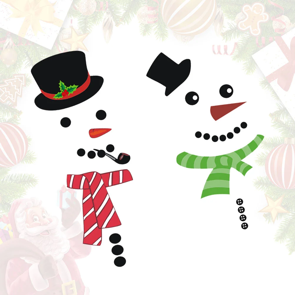 

Christmas Refrigerator Sticker Magnets Fridge Snowman Magnet Decoration Wall Stickers Decal Garage Windowdecorations Holiday