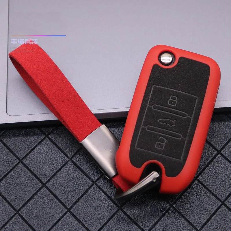 

Чехол для ключа Roewe RX5 2017, из мягкой замши, с 3 кнопками