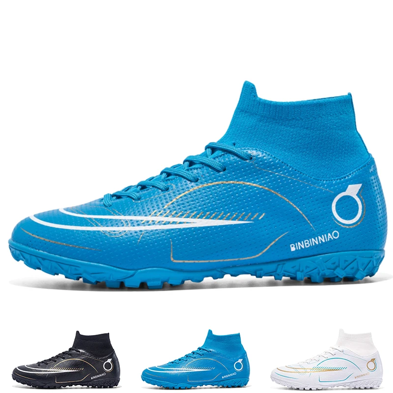 

Football Field Boots High Top Soccer Shoes for Men Fg Tf Professional Football Shoes Outdoor Breathable Futsal Shoes Kids