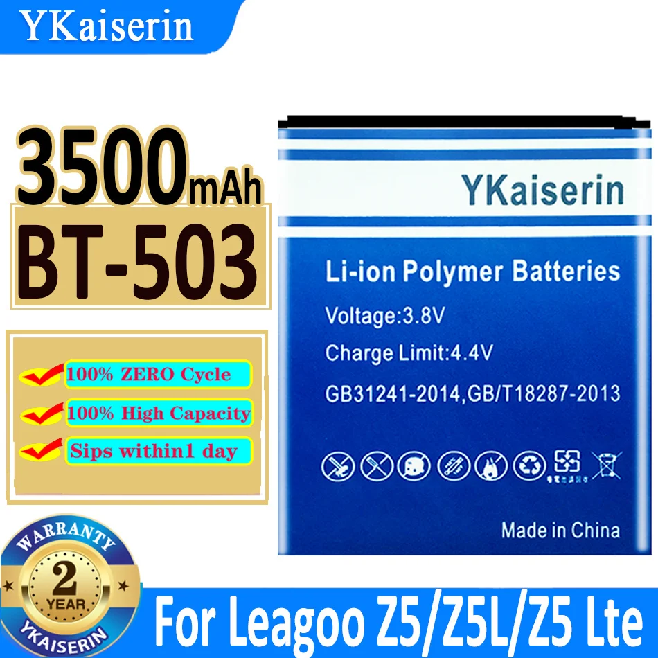 

Аккумуляторная батарея ykaisin BT-503 BT503 3500 мАч для Leagoo Z5 для Leagoo Z5L для Leagoo Z5 Lite Z5Lite Bateria