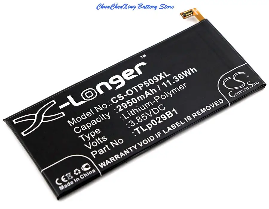 Высококачественный аккумулятор Cameron Sino TLp029B1 для Alcatel OT-5095/5095B/5095I OT-5095K/L/Y Touch Pop 4S