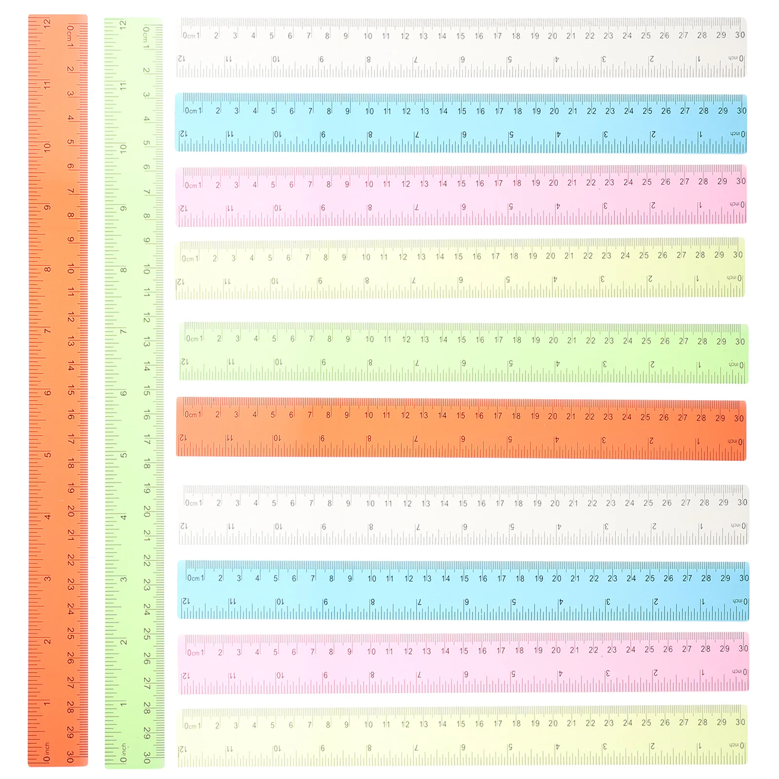 

Rulers Ruler Kidsstraight Measuring Students Colored Portablecolorful Multi Function Student Lightweight Centimetershousehold