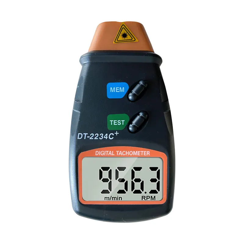

Digital Photo Tachometer RPM Meter 2.5 to 999.9 RPM Noncontact Photoelectric Speedometer Tester