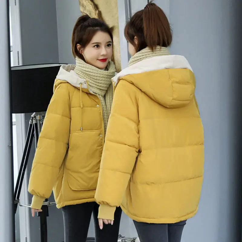 Down Jacket Women Korean Parkas Thick Coats Women's Down Jacket 2022 Winter Down Coats Puffer Jacket with Hat Oversized Coats