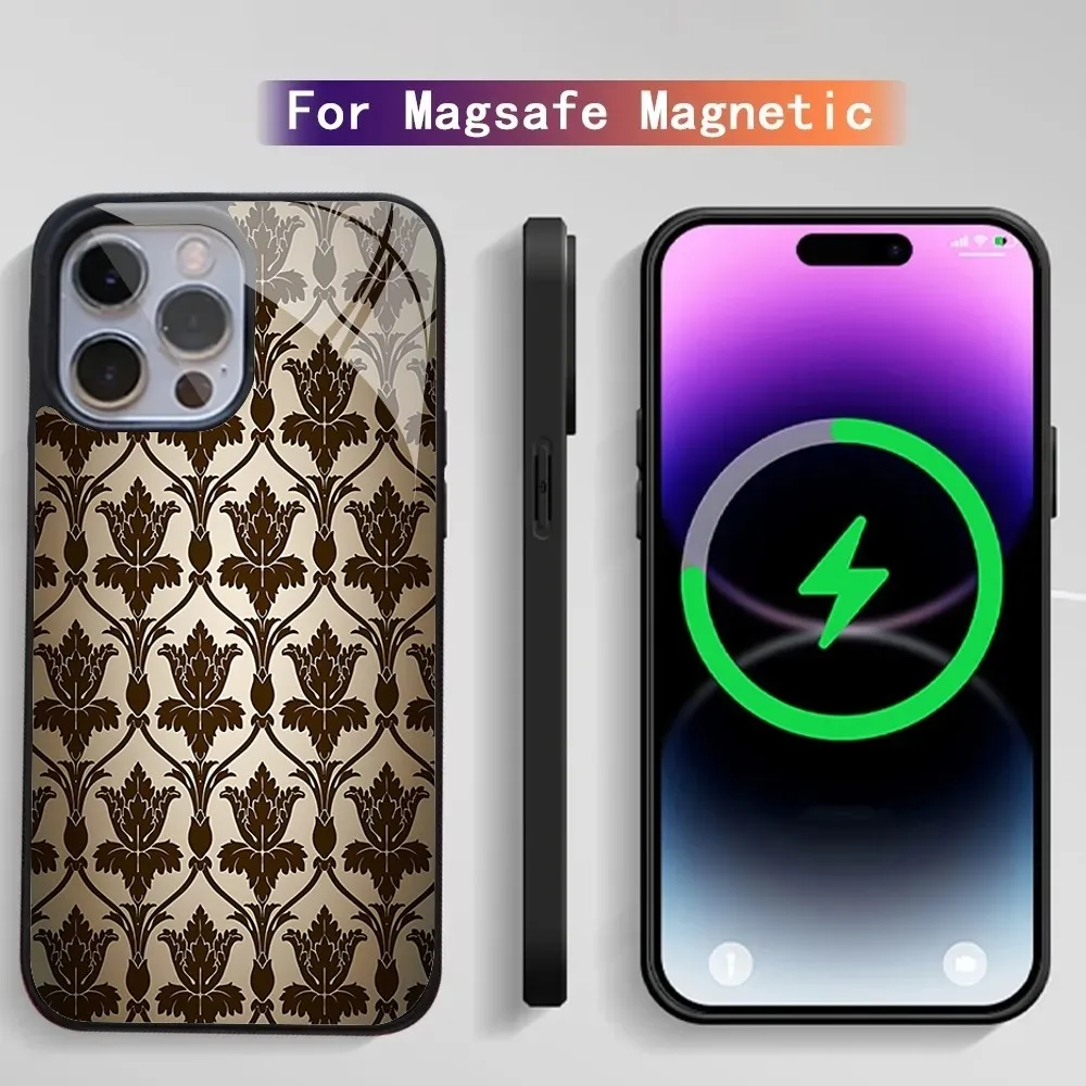 221b-Sherlock-Holmes-TV Зеркальный Пленочный Чехол Для Телефона iPhone 15/14/13 Pro Max/11/12 Mini Alex С