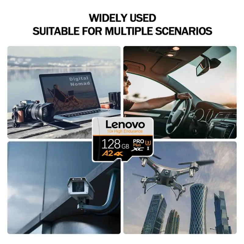Lenovo флэш-карта памяти Micro TF/SD 512 ГБ 256 128