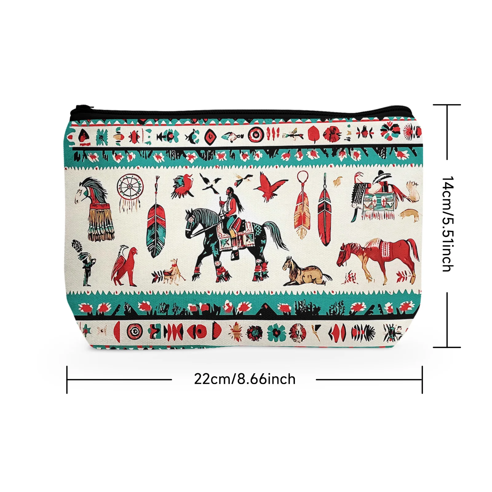 1 шт. ацтекская этническая юго-западная милая косметичка портативная для женщин