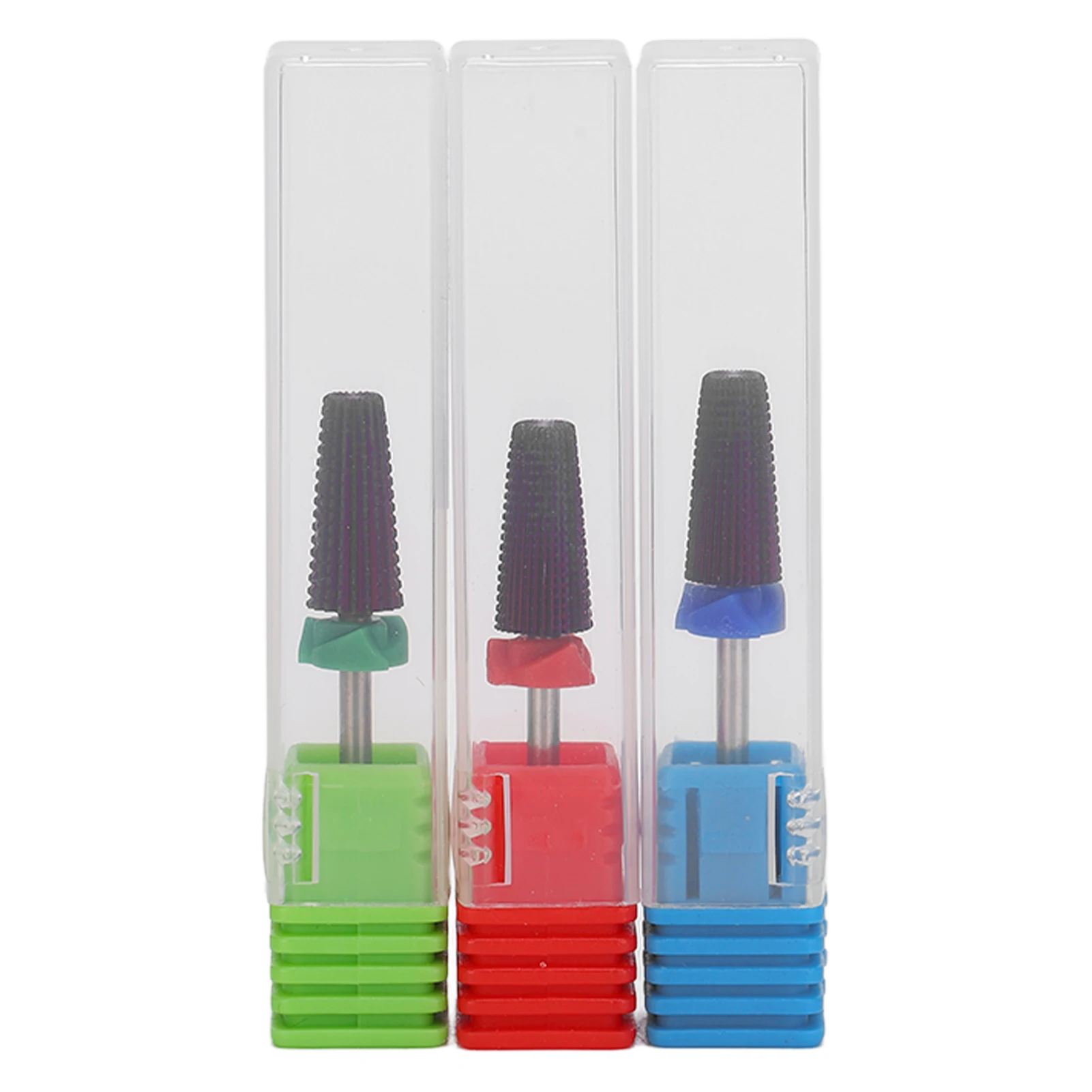 

3pcs Nail Drill Bits Tungsten Steel 2 Way Rotate Fast Remove Acrylic Hard Gel Nail Grinding HeadsPurple