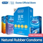 Латексные презервативы Durex, 4 типа, со смазкой, натуральный каучук, товары для пениса, секс-игрушки для взрослых