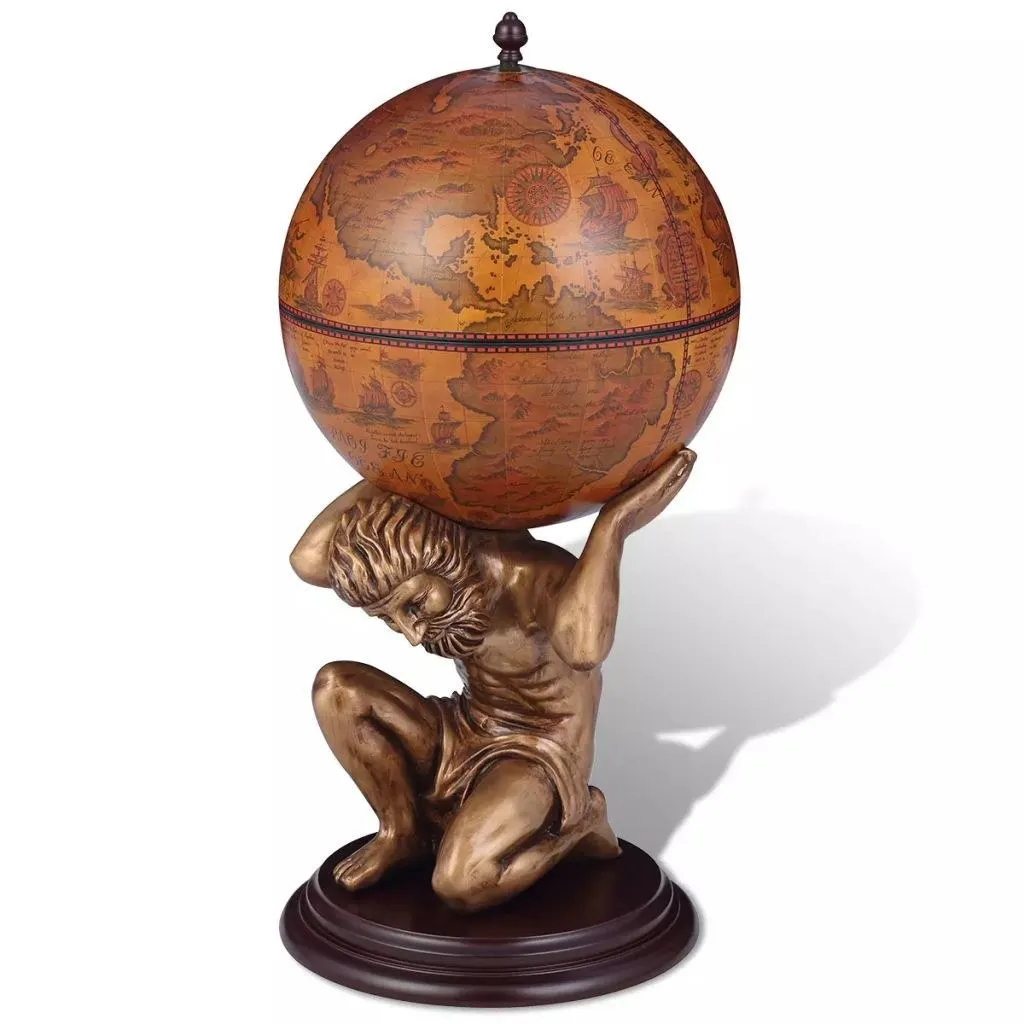 

Винная подставка Globe Bar Atlas Design 16,5x16,5x33,5