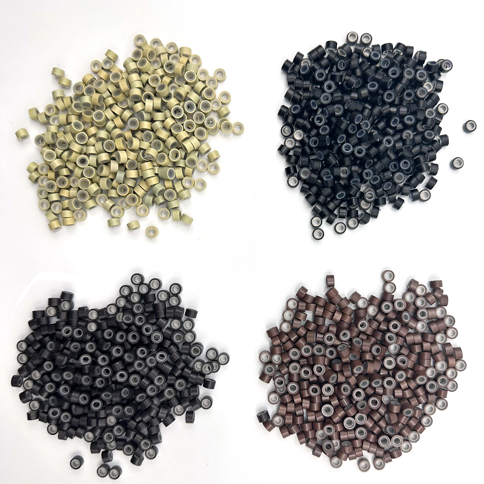 500 шт. силиконовые кольца для наращивания волос