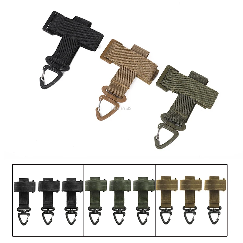 

Тактические перчатки с крючком, военные, охотничьи, скалолазание, веревка с пряжкой для хранения, регулируемые, для кемпинга, езды на велоси...