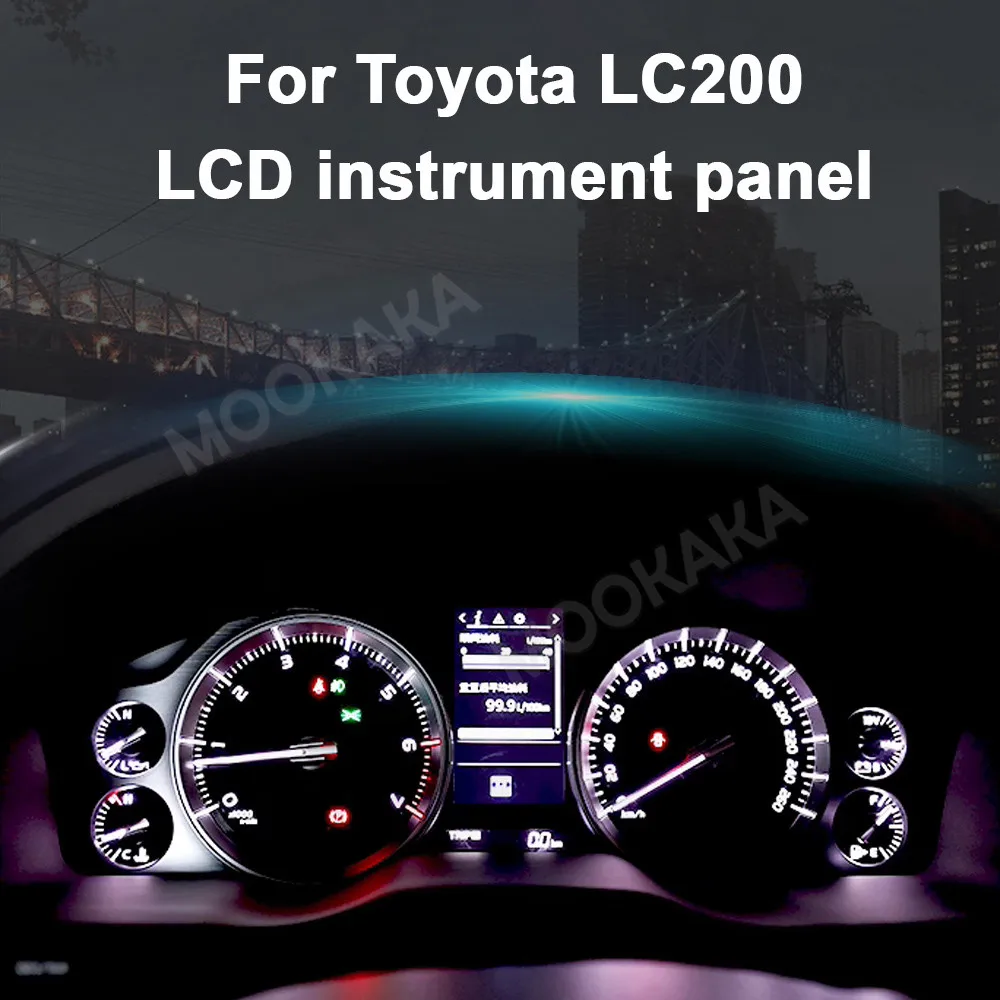 12 3-дюймовый автомобильный цифровой кластер для Toyota Land Cruiser 200 LC200 2008-2015/2016-2020