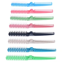 foldable hair comb double headed tooth comb women travel portable diy hair beauty plastic comb massage brush hairdressing tools