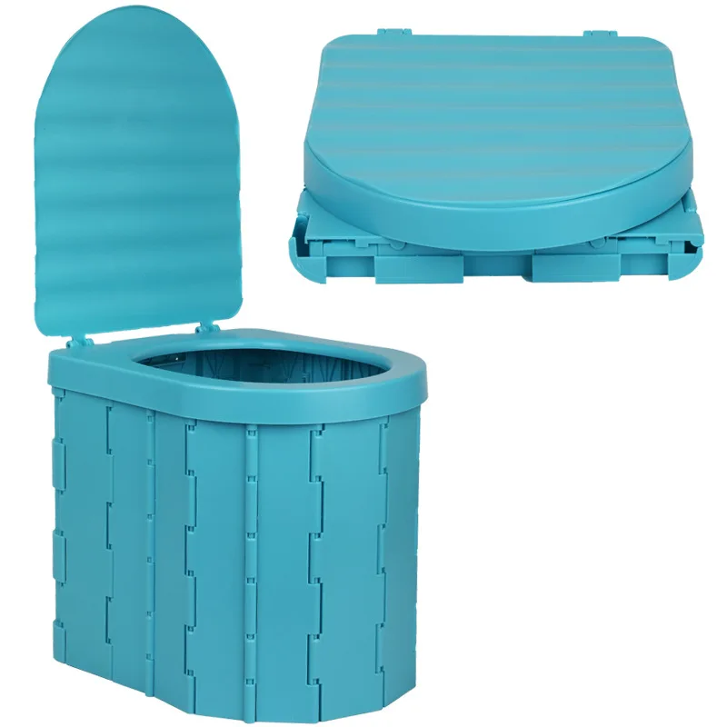 

Folding Toilet With Cover Light Weight Universal Durable Convenient Portable Car Accessories Toilet Seat Easy To Clean Practical