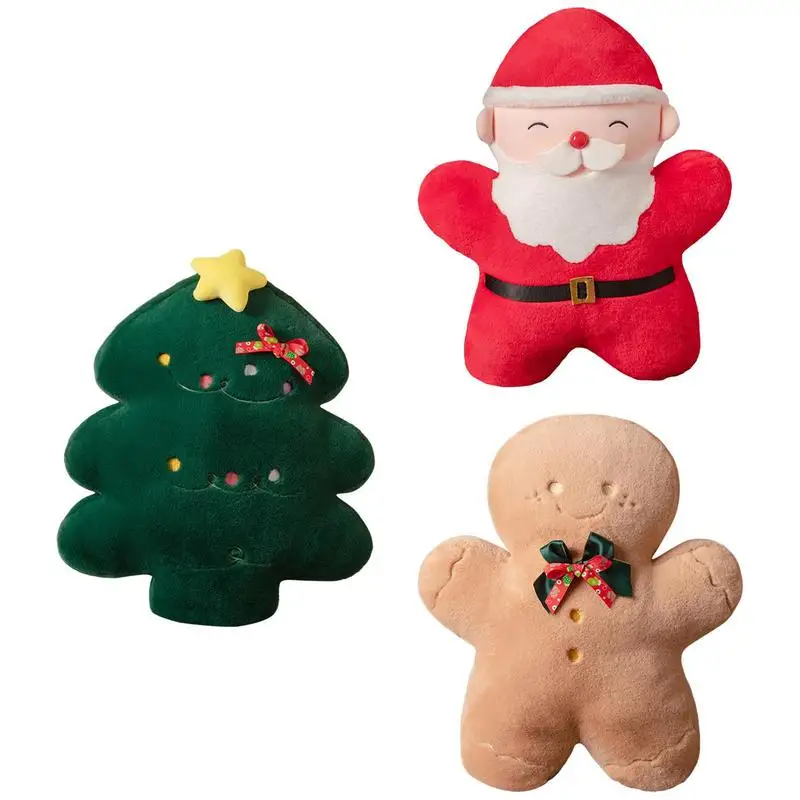 

Рождественская Имбирная кукла | Милый Печенье, плюшевая кукла, украшения | Мягкая подушка для обнимания, пушистая игрушка на Рождество