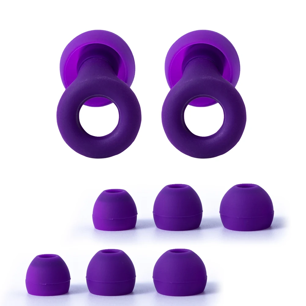 

Набор Беруш HUAK Из 8 Предметов, Размеры XS/S/M/L, Шумоподавление, Мягкая Многоразовая Защита Ушей Для Сна, Плавания, Работы