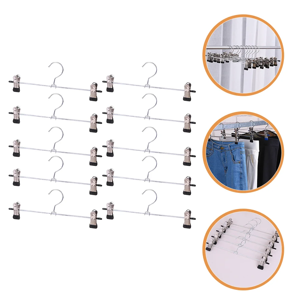 

20 шт. вешалка для брюк с зажимом Регулируемая Вешалка для сушки вешалка для гардероба