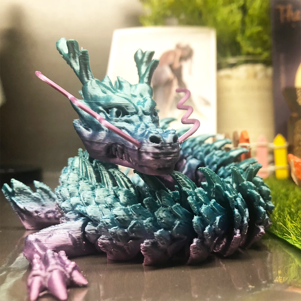 

Один Кусок 45 см PLA мини аниме 3D печать китайский дракон шарнирная подвижная модель игрушки комната автомобили Аквариум Украшение Рождестве...