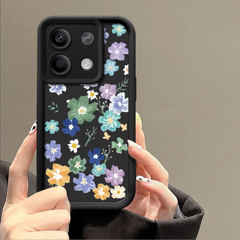 Силиконовый чехол с маленькими цветами для Xiaomi Poco F6 X5 X6 M6 Pro 13T Redmi Note 13 12 11 10 4G 5G K70E 11S