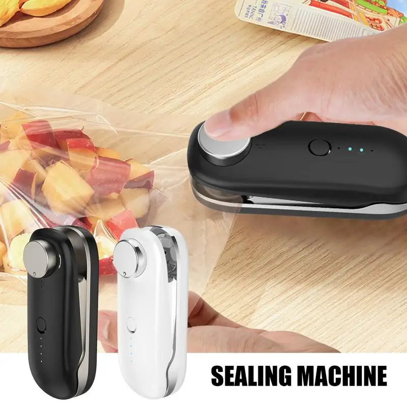 

Mini Bag Sealer Rechargeable Portable Sealing Machine For Chip Bag Food Bags Kitchen Accessories Sealers Outdoor And Home Gadget