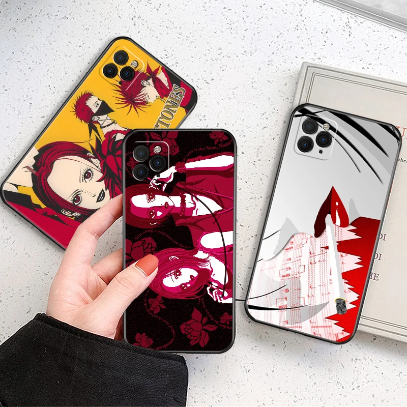 

2022Phone Case For IPhone 13 12 Mini 11 Pro Max SE 2020 X XR XS MAX 8 7 6 6S Plus Cartoon Japan Anime Nana Osaki TPU Black Cover