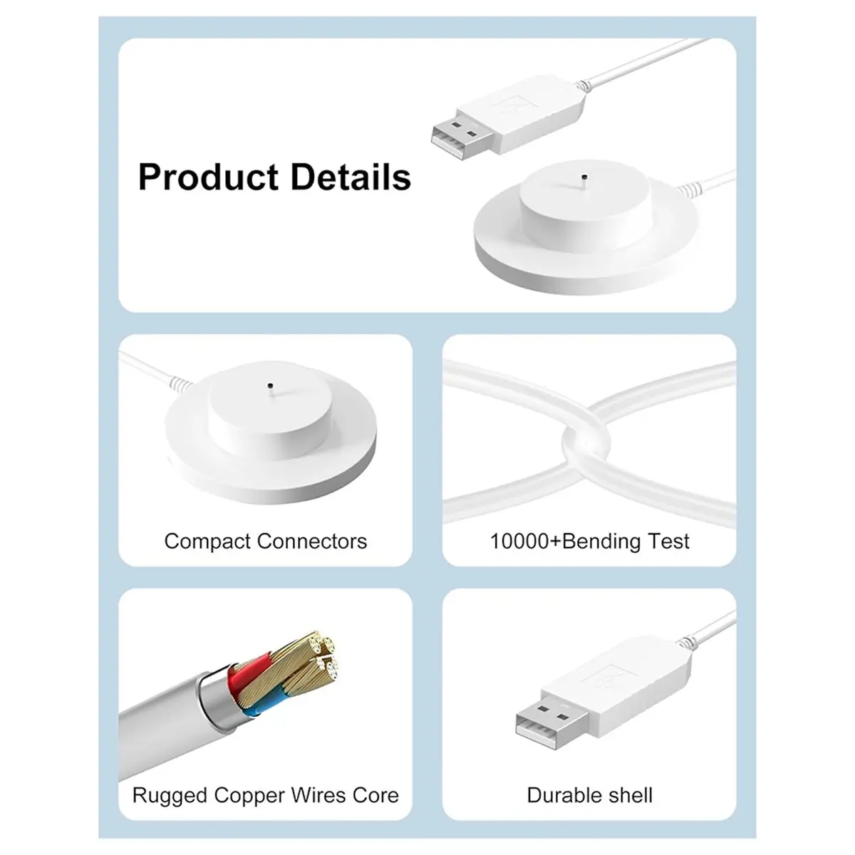 Фото ( ▲ ★ Зарядное устройство USB для Toniebox, замена зарядной базы и кабеля питания для аудиоплеера TonieBox. №5