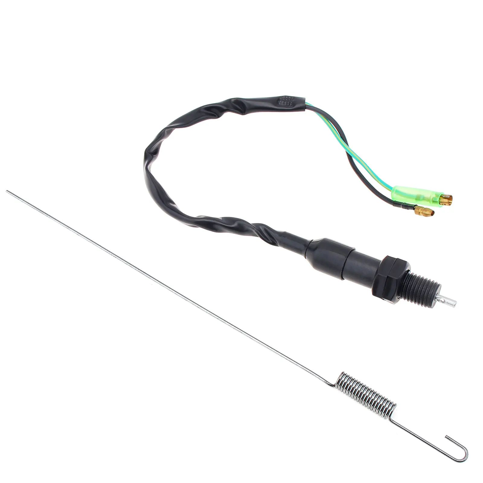 

Универсальный переключатель для стоп-сигнала мотоцикла, 2 провода, подходят для Honda Kawasaki, Suzuki, Yamaha, с пружинным задним барабанным педальным тормозом