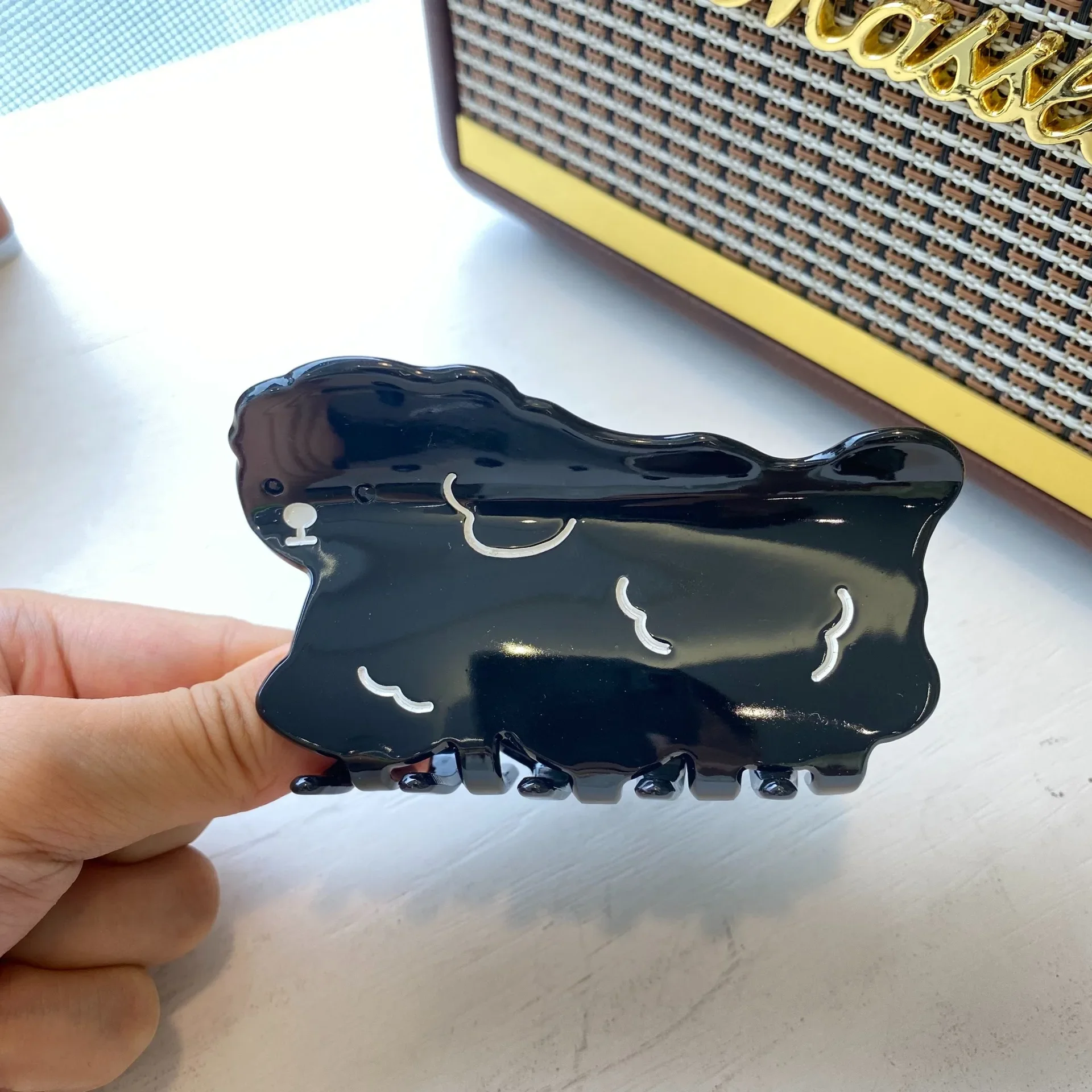 Заколка для волос из ацетата с милыми собаками и животными женщин девочек