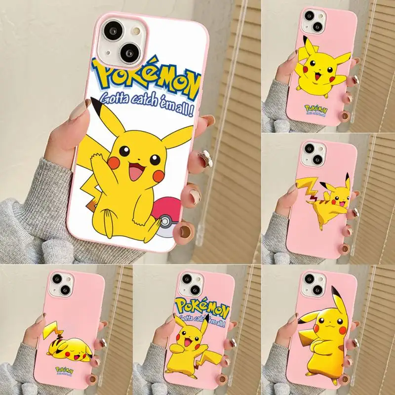 

Cute Pokemon Pikachu Phone Case For Iphone 7 8 Plus X Xr Xs 11 12 13 Se2020 Mini Mobile Iphones 14 Pro Max Case