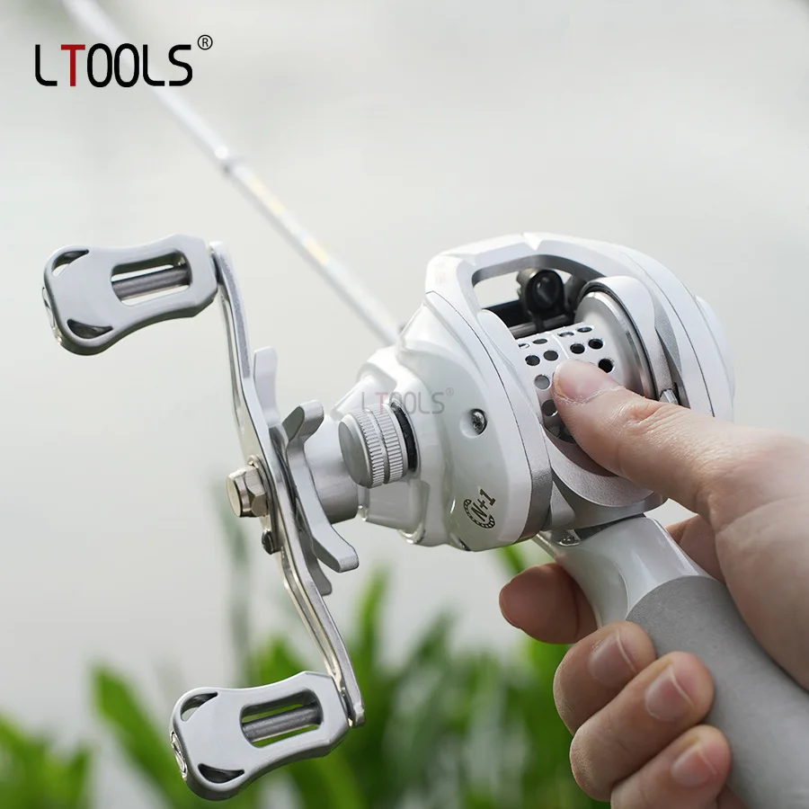 

Fishing Reel Water Droplet Wheel 7.2:1 Speed Ratio Fishing Wheel Bearing 4+1 Max Braking Force 6kg Carp Reel Fishing Accessories