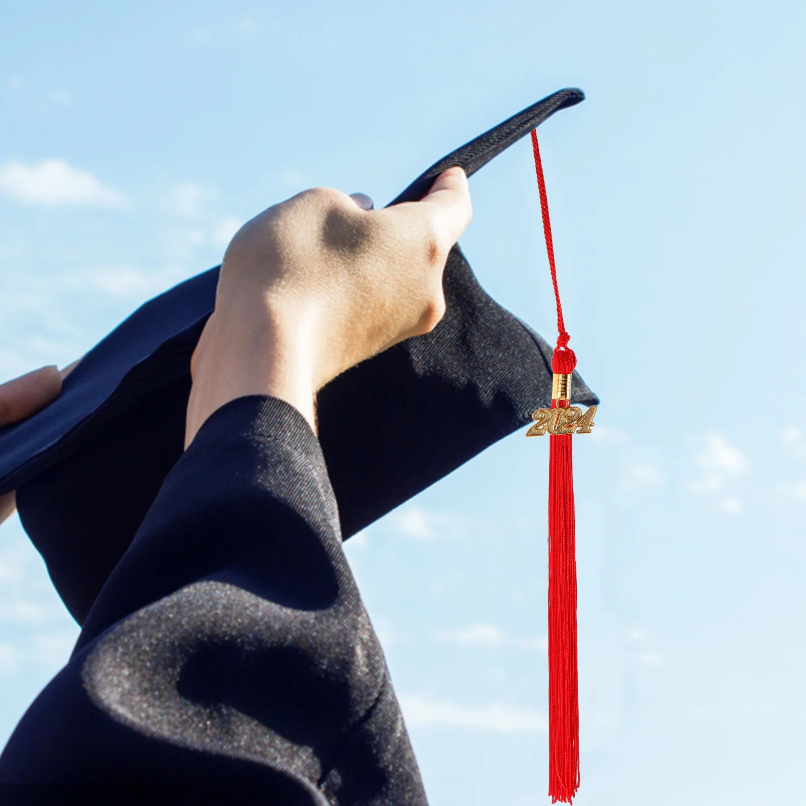 12 шт. Кепка на выпускной с кисточками 2024 декоративная шляпа Шарм сделай сам