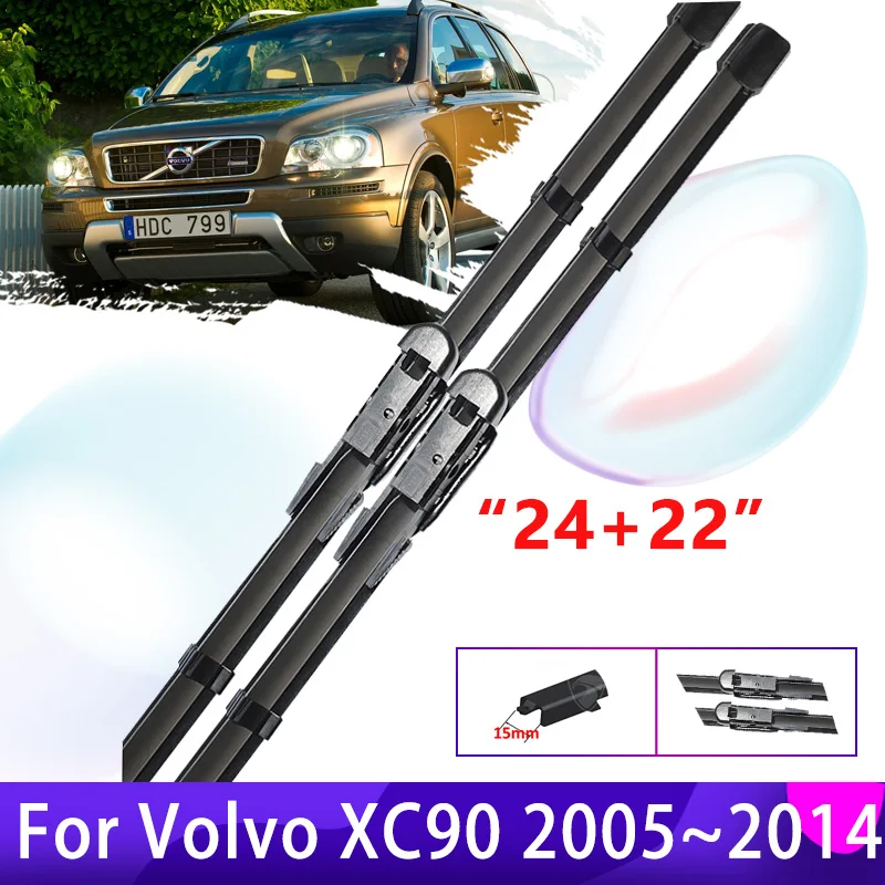 

2x Car Wiper Blades for Volvo XC90 MK1 2005~2014 Front Window Windshield Car Accessories 2006 2007 2008 2009 2010 2011 2012 2013