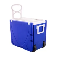 JL1265 28L Plastic Cooler Box Picnic Table And Chair Outdoor Incubator Portable Food Storage Box Car Cold Ice Fishing Box