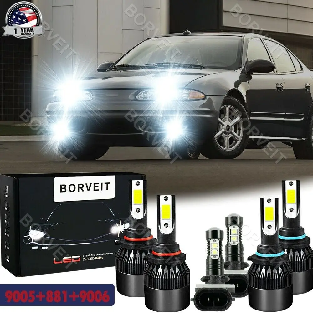 

For Oldsmobile Alero 1999-2004 6000K Combo LED Headlights+Fog Lights Bulbs Kit