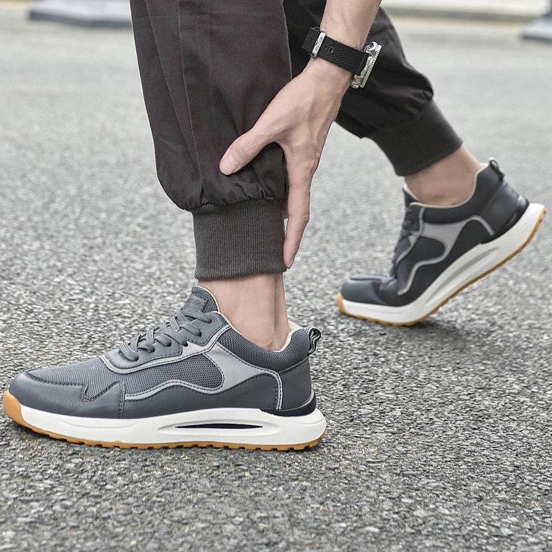 New Men's Golf Shoes White Grey Walking Shoes Men's Non-Slip Golf Shoes Mesh Breathable Men's Golf Sneakers Size 38-44