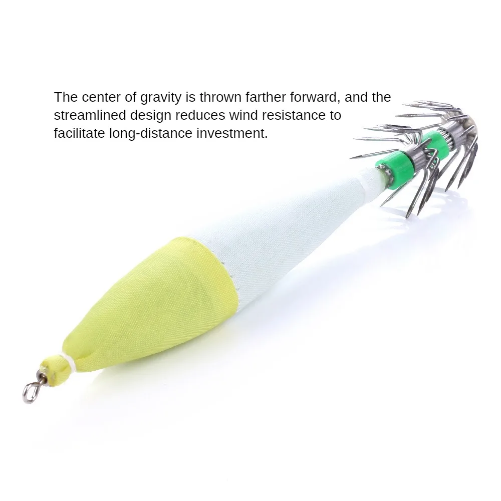 

lot 10.5cm 6g Squid Jig Cuttlefish Hard Lure Luminous Fishing Tackle Equipment Wood Shrimp Fishing Lure