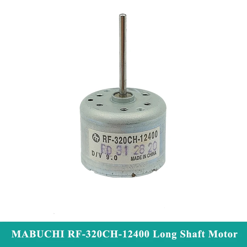 

MABUCHI RF-320CH-12400 D/V 9.0 Mini RF-320 Motor DC 6V 9V 12V Micro 24mm Round Spindle Motor 22mm Long Shaft DIY DC DVD Player