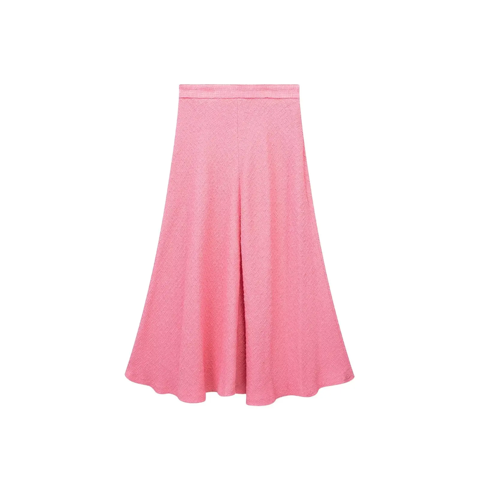 

Women 2023 New Fashion Texture long Skirt Vintage High Waist Side Zipper Female Skirts Mujer