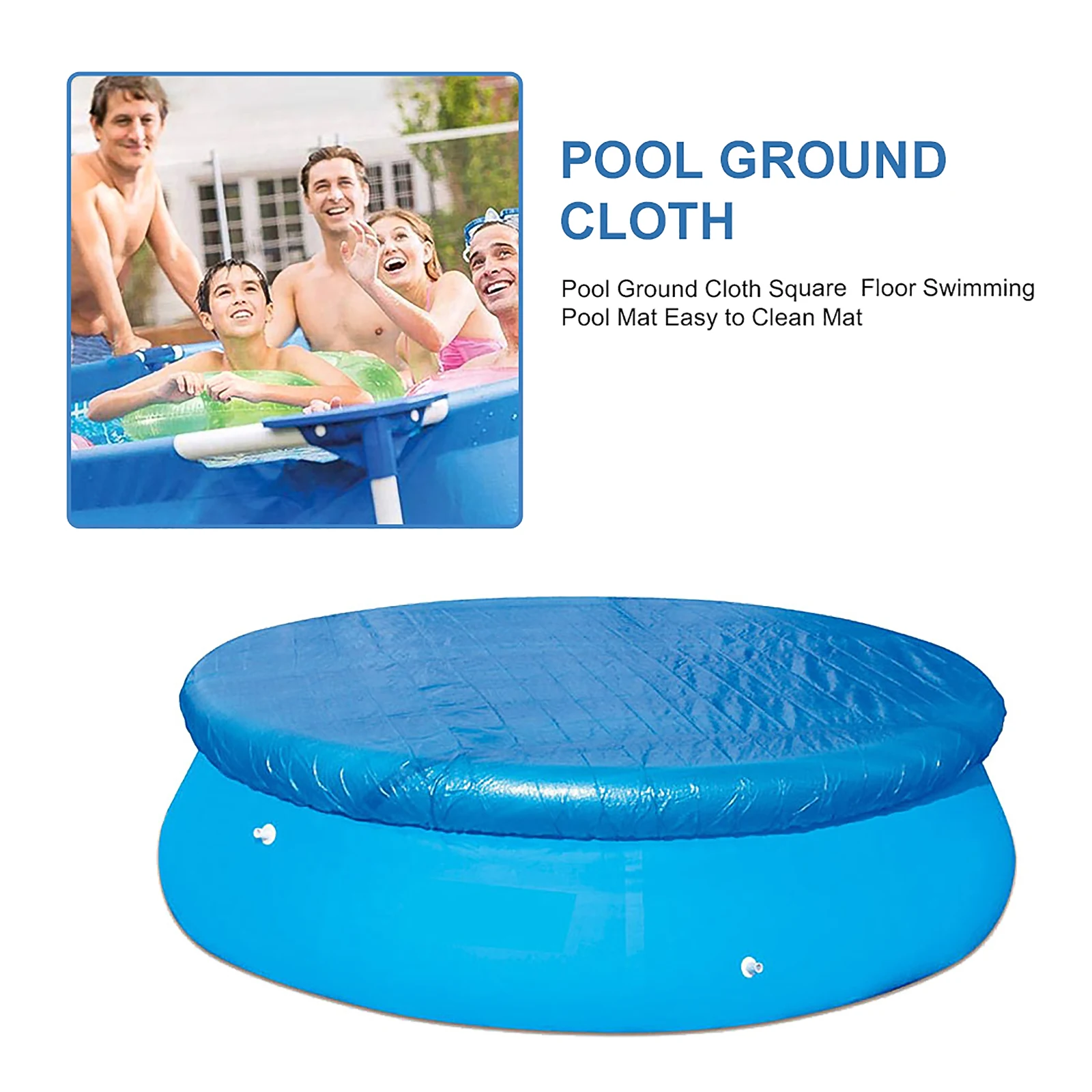 Large Size Swimming Pool Round Ground Cloth Lip Cover Dustproof Floor Cloth Mat Cover For Outdoor Villa Garden Pool Accessories