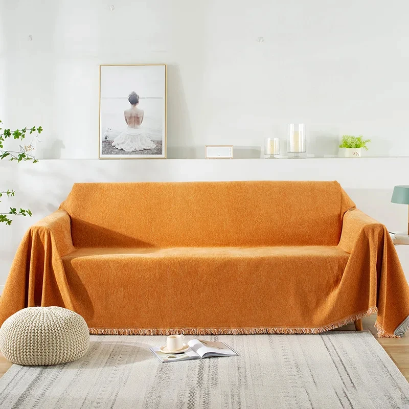 Пылезащитный чехол для дивана с кисточками гостиной тройной откидной спинкой