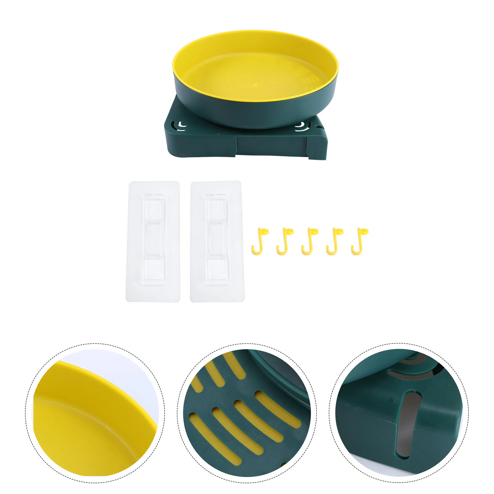 

1Pc Punching-free Storage Rack Bathroom Storage Shelf Rotary Toiletries Stand