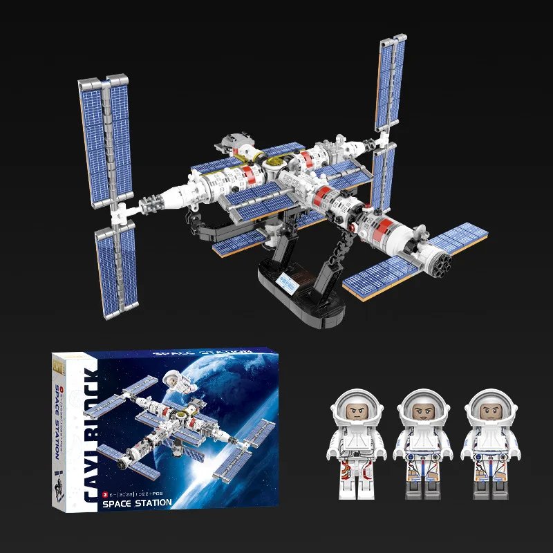 

Space Station Building Blocks Aerospace Model Small Particles Children's Assembled Educational Toys China Tian Gong 1022PCS