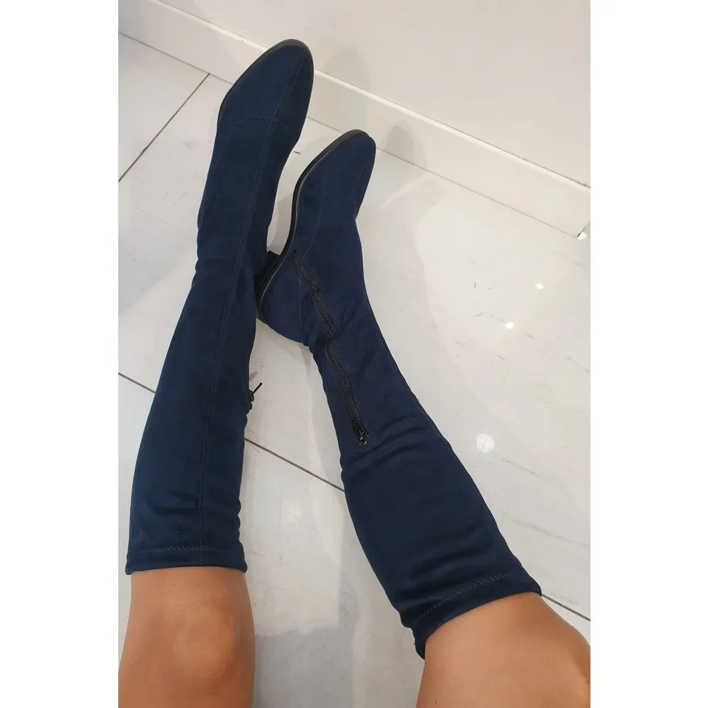

Dorlie Women 'S Suede Below-Knee Stretch Boots 059 20
