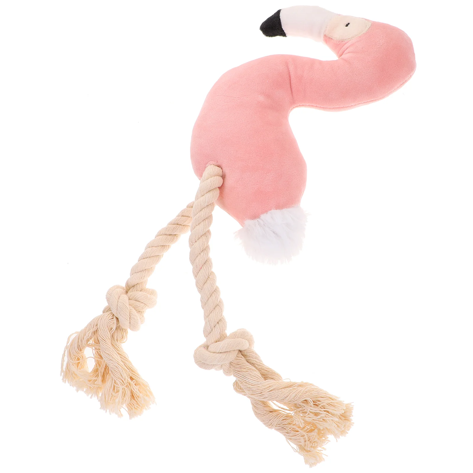 

1Pc Biting Resistance Toy Funny Pet Puppy Sounding Toy Adorable Creative Flamingo Shaped Plush Toy Pet Biting Resistance