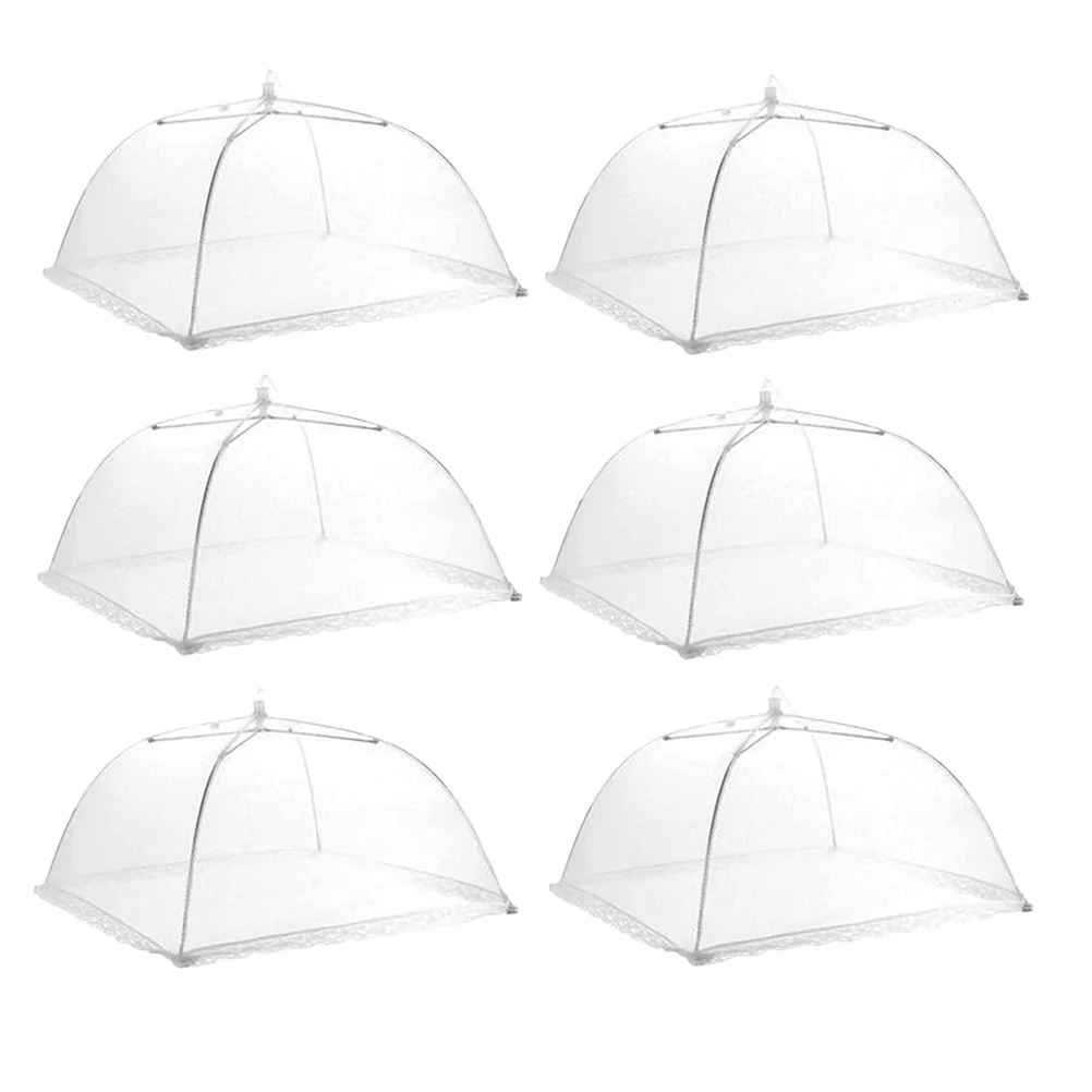 

Covers Tent Cover Meshpicnic Outside Net Umbrella Screen Foldable Fly Protector Outdoor Reusable Collapsible Campinglid Parties