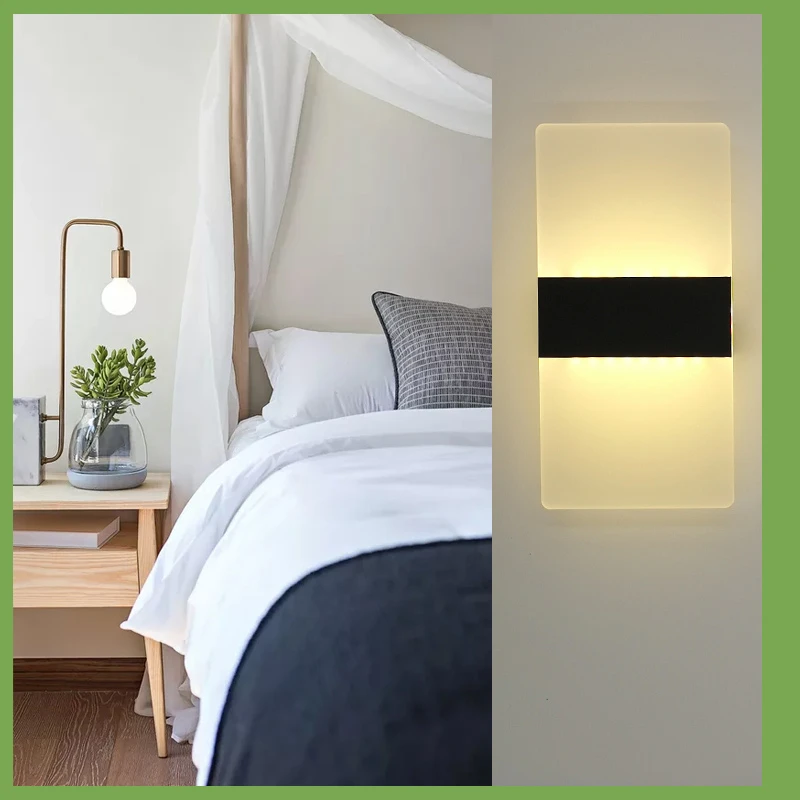 Light LED Wall Lamp Simple Night Light Living Room Balcony Aisle Wall Lamp Corridor Wall Sconce Lamp