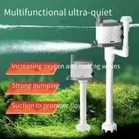 fish tank filter small silent submersible pump water purification oxygen circulation pump three in one filter pump aquarium acce